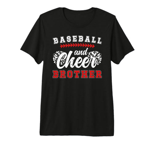 Baseball And Cheer Brother Baseball T-Shirt - Graphic Print Men Women - T-Shirt, Sweatshirt, Hoodie