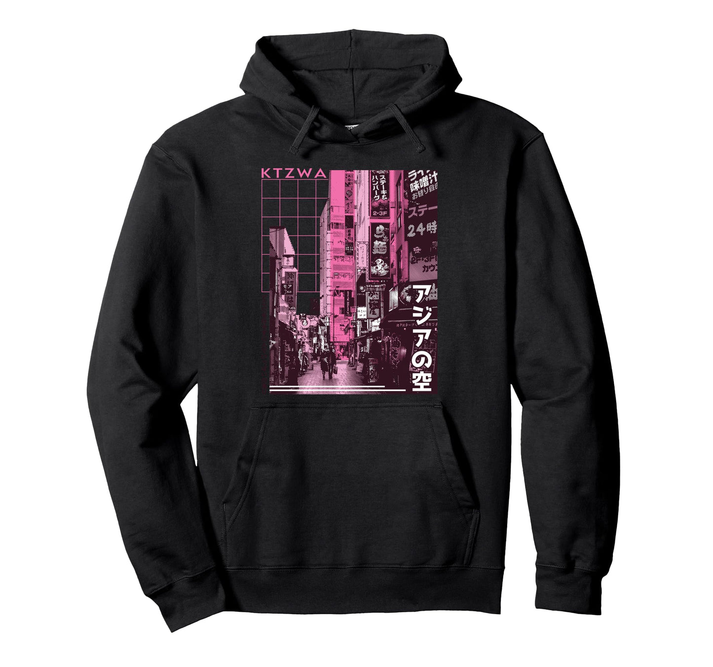 Japanese Aesthetic Streetwear Kanji Hoodie - Minimalist Print for Adults - T-Shirt, Sweatshirt, Hoodie