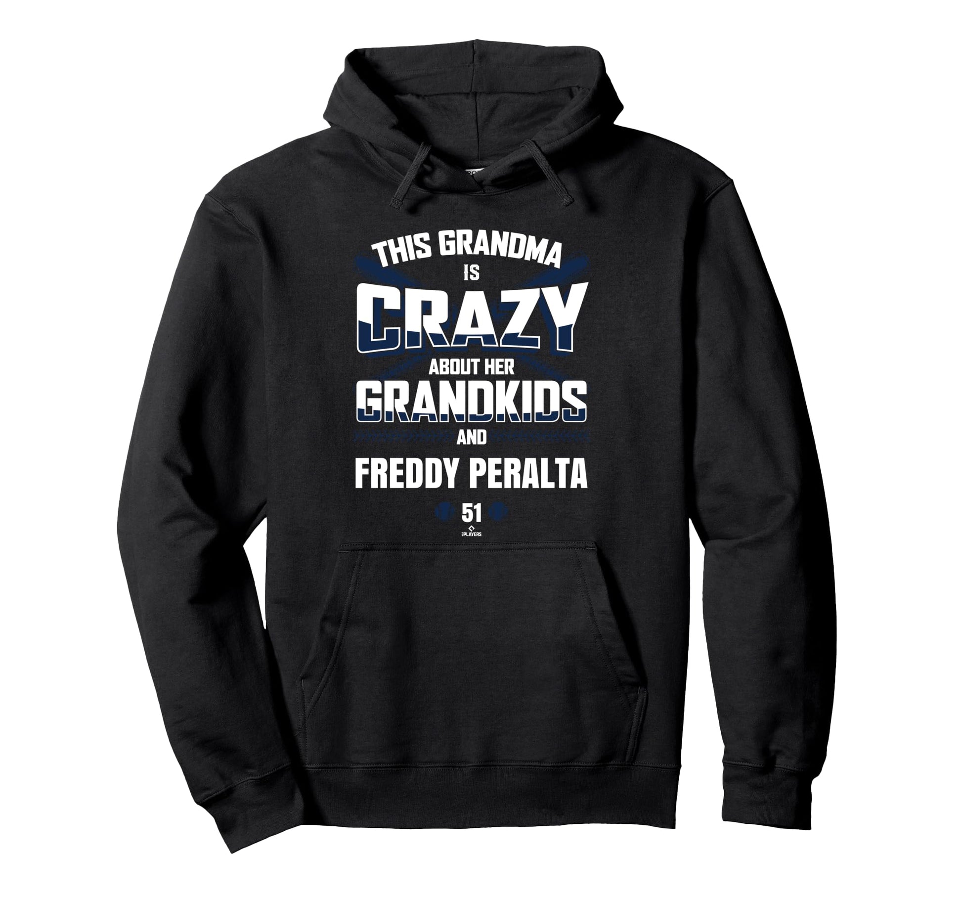 Grandma Crazy Freddy Peralta Milwaukee Hoodie - Unique Graphic for Adults - T-Shirt, Sweatshirt, Hoodie