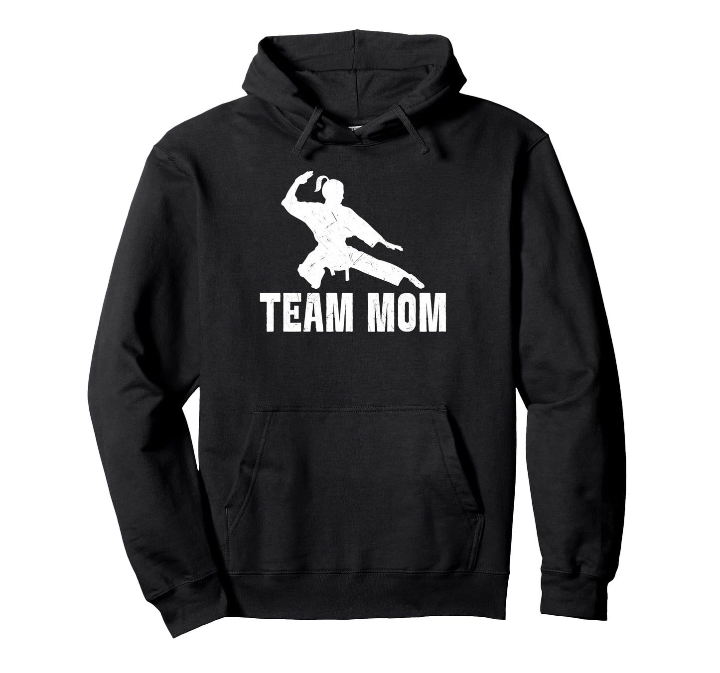 Team Mom Karate Game Day Sports Parent Hoodie - Minimalist Print Men Women - T-Shirt, Sweatshirt, Hoodie