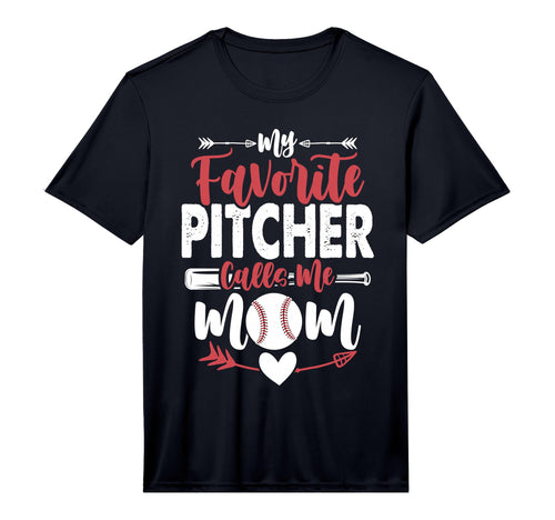 My Favorite Pitcher Calls Me Mom T-Shirt - Aesthetic Graphic Men Women - T-Shirt, Sweatshirt, Hoodie