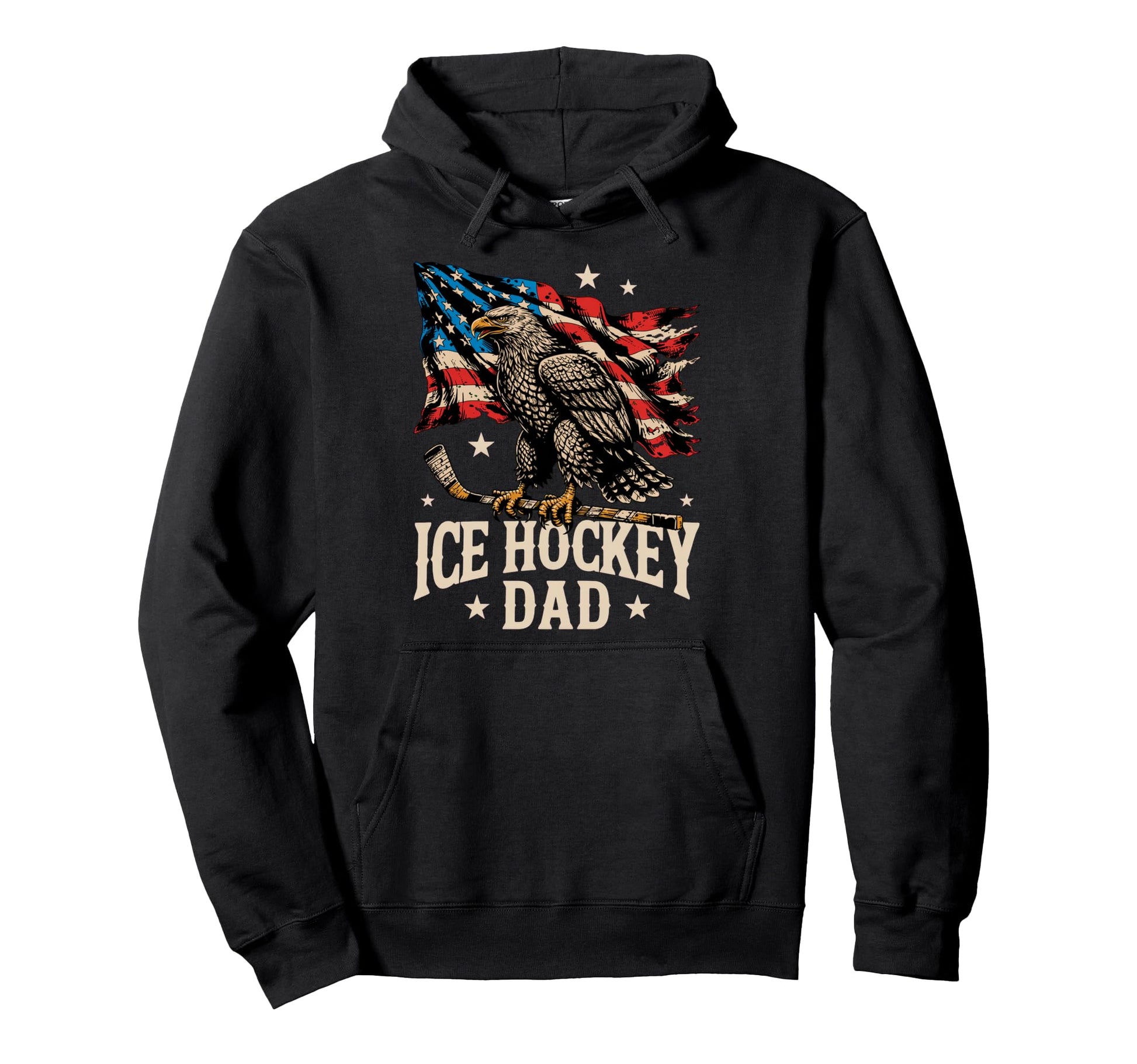 Ice Hockey Dad Hoodie - Trendy Graphic Unisex - T-Shirt, Sweatshirt, Hoodie