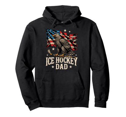 Ice Hockey Dad Hoodie - Trendy Graphic Unisex - T-Shirt, Sweatshirt, Hoodie