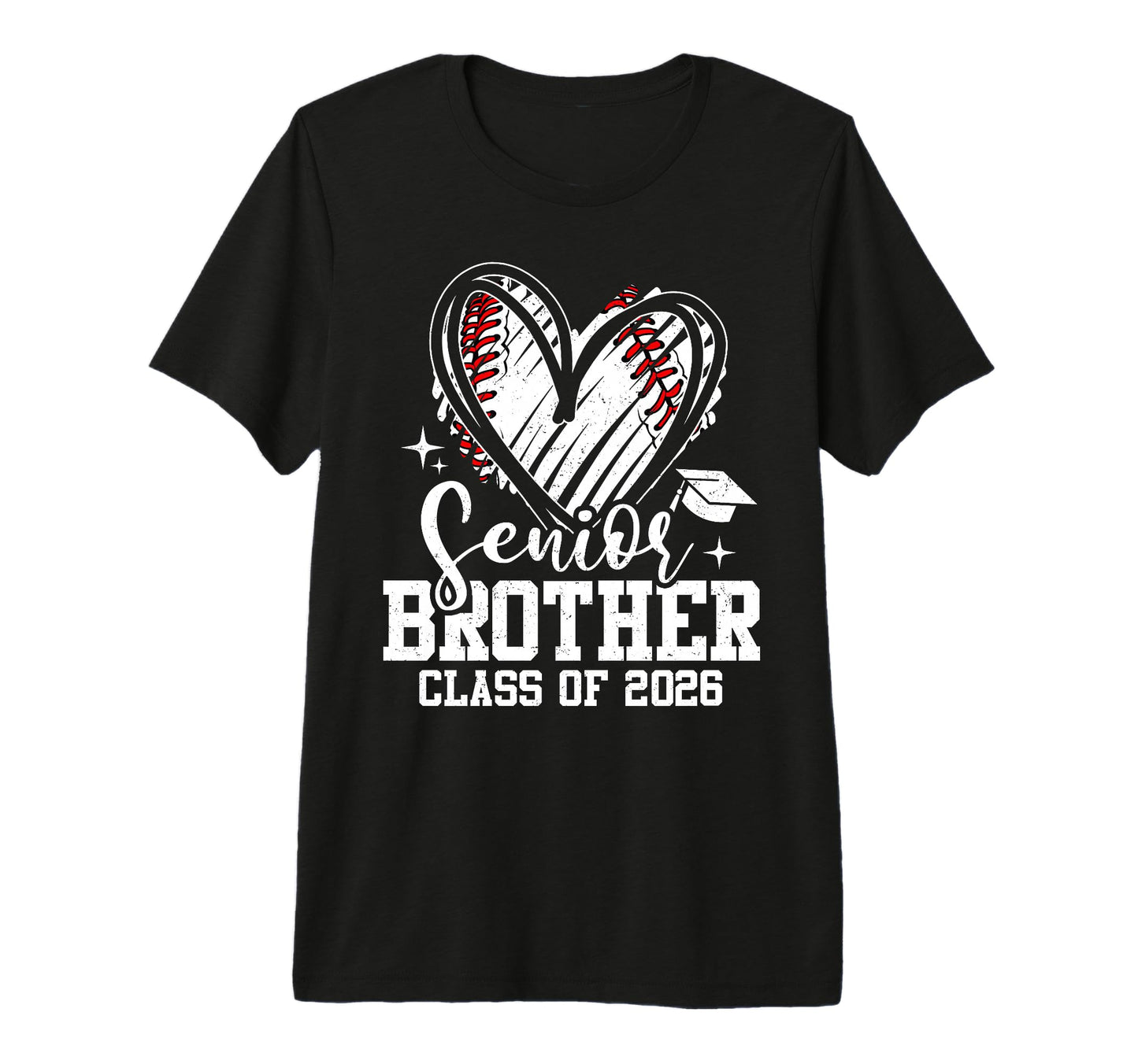 Senior Brother Class 2026 Baseball T-Shirt - Casual Everyday Wear Unisex - T-Shirt, Sweatshirt, Hoodie