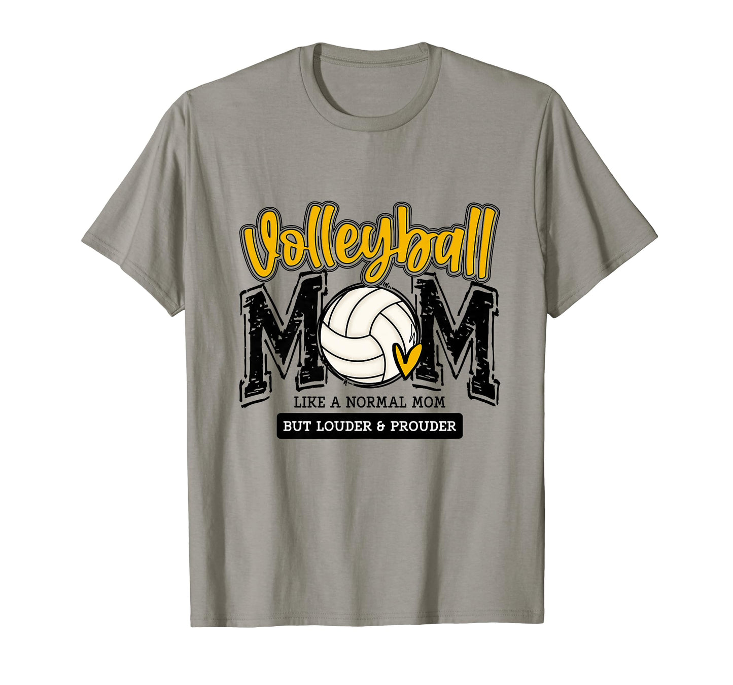 Volleyball Mom Yellow Game Day Mama T-Shirt - Fun Novelty Design Men Women - T-Shirt, Sweatshirt, Hoodie