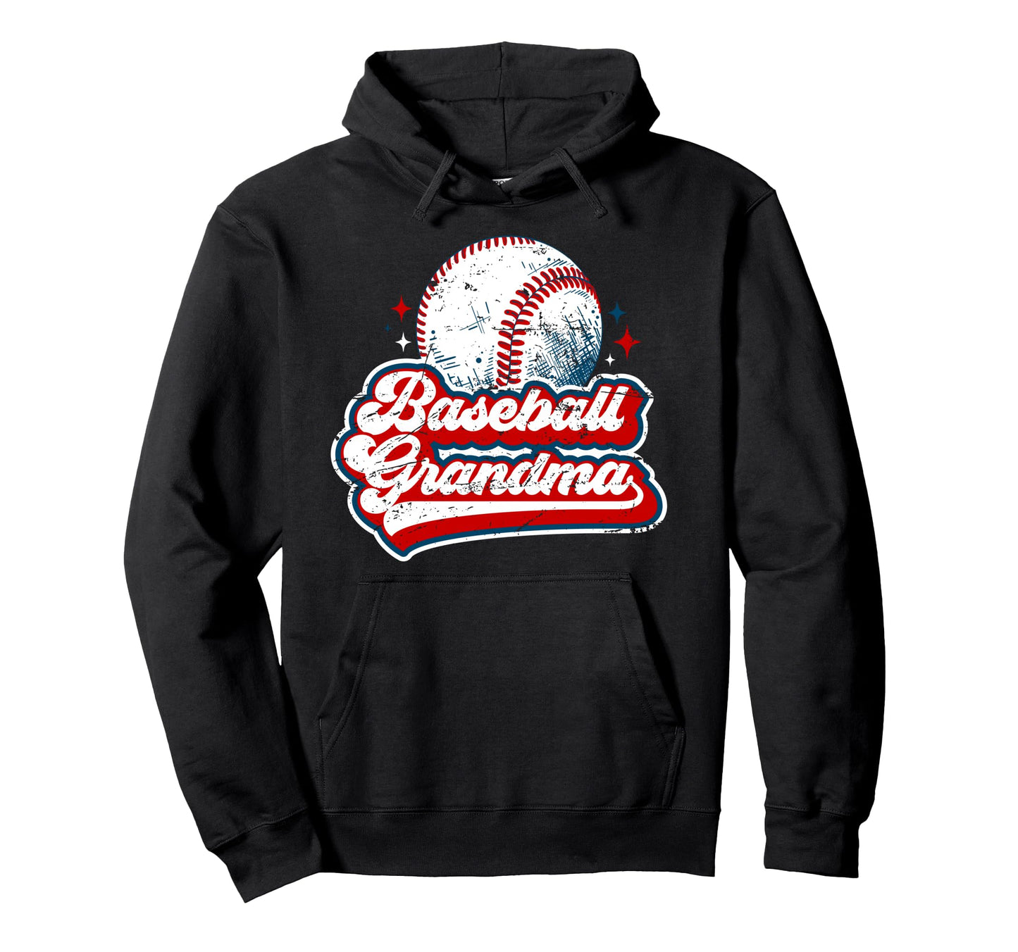 Baseball Grandma Baseball Player Hoodie - Casual Everyday Wear Unisex - T-Shirt, Sweatshirt, Hoodie