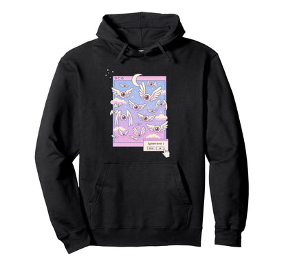 Weirdcore Winged Eyes Pastel Dreamcore Hoodie - Unique Graphic for Adults - T-Shirt, Sweatshirt, Hoodie