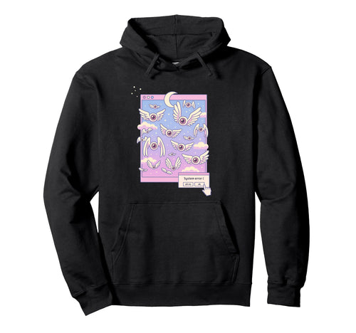 Weirdcore Winged Eyes Pastel Dreamcore Hoodie - Unique Graphic for Adults - T-Shirt, Sweatshirt, Hoodie