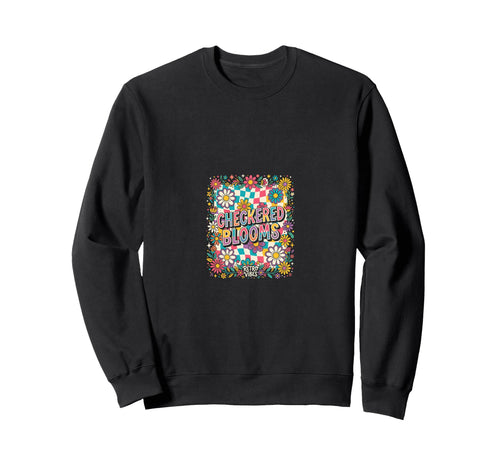 Checkered Blooms Flower Arranging Sweatshirt - Graphic Print Men Women - T-Shirt, Sweatshirt, Hoodie