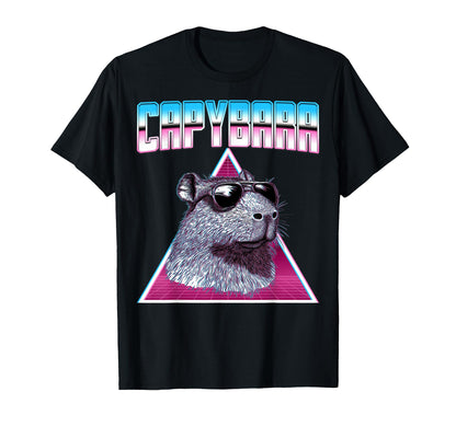 Capybara Capibara Sunglasses Vaporwave T-Shirt - Graphic Print Men Women - T-Shirt, Sweatshirt, Hoodie