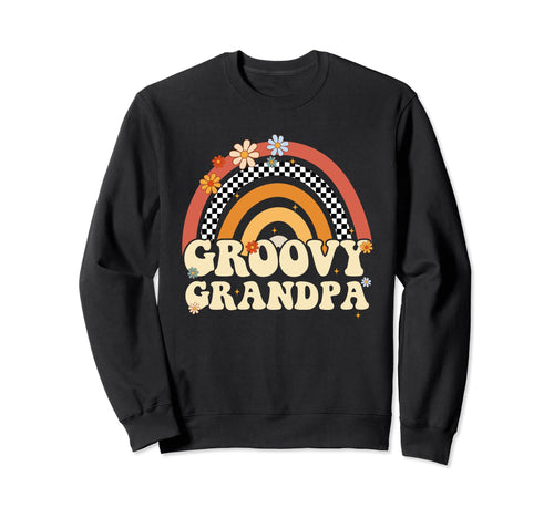 Groovy Grandpa Matching Family Sweatshirt - Custom Art Print Men Women - T-Shirt, Sweatshirt, Hoodie