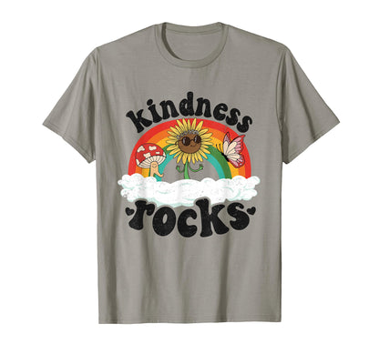Anti Bullying Hippie Teacher Rainbow T-Shirt - Custom Art Print Men Women - T-Shirt, Sweatshirt, Hoodie