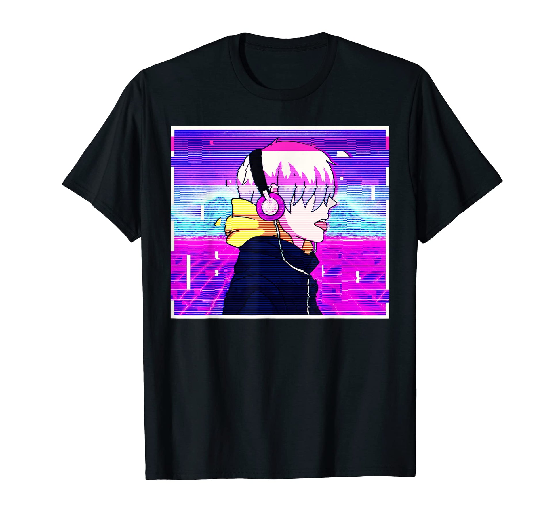 Emo Anime Vaporwave Aesthetic T-Shirt - Fun Novelty Design for Adults - T-Shirt, Sweatshirt, Hoodie