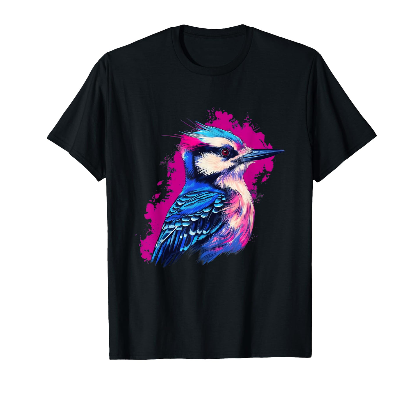 Vaporwave Aesthetic Downy Woodpecker T-Shirt - Streetwear Style for Adults - T-Shirt, Sweatshirt, Hoodie