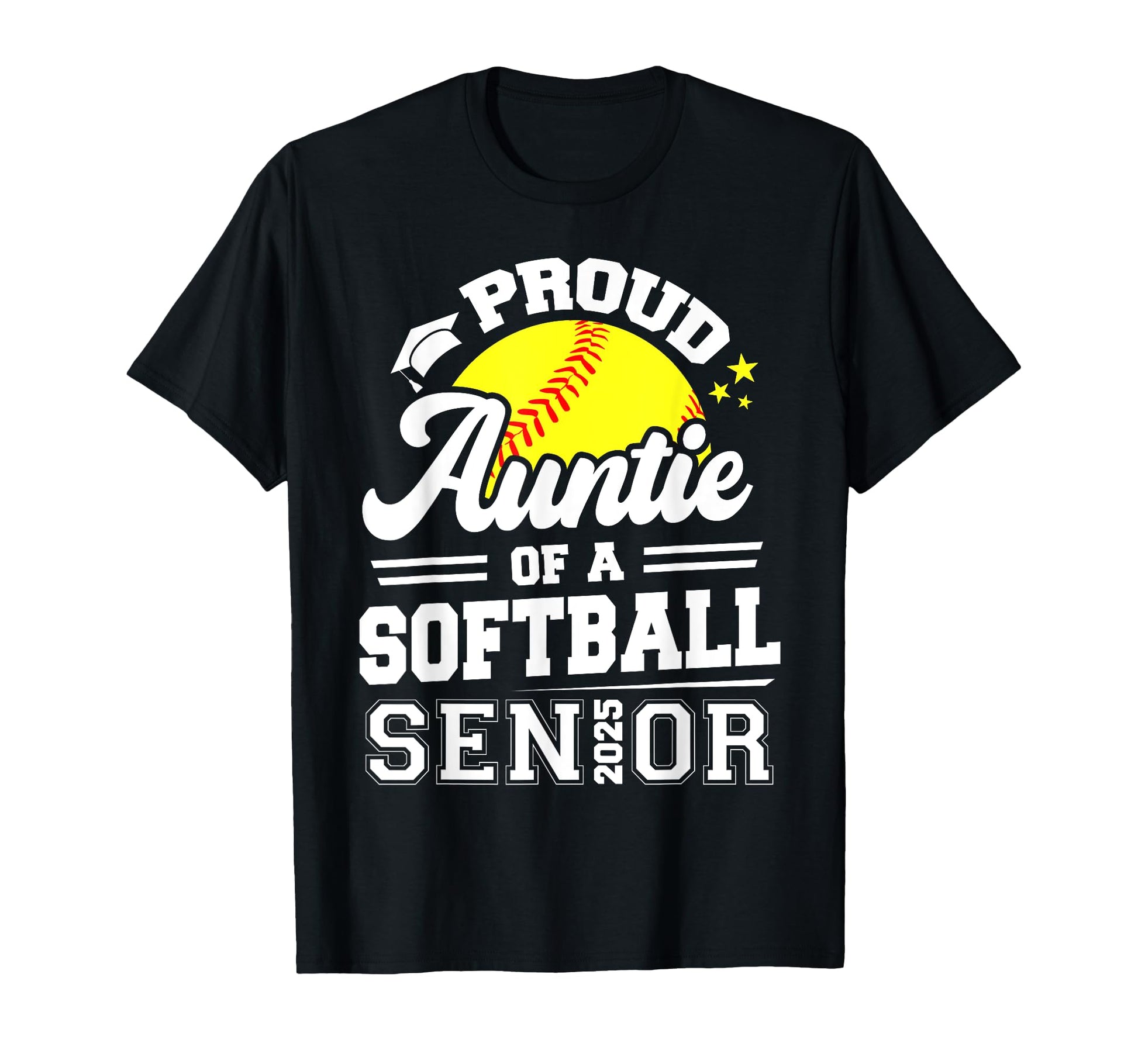 Proud Auntie Baseball Senior 2025 Graduate T-Shirt - Unique Graphic Unisex - T-Shirt, Sweatshirt, Hoodie