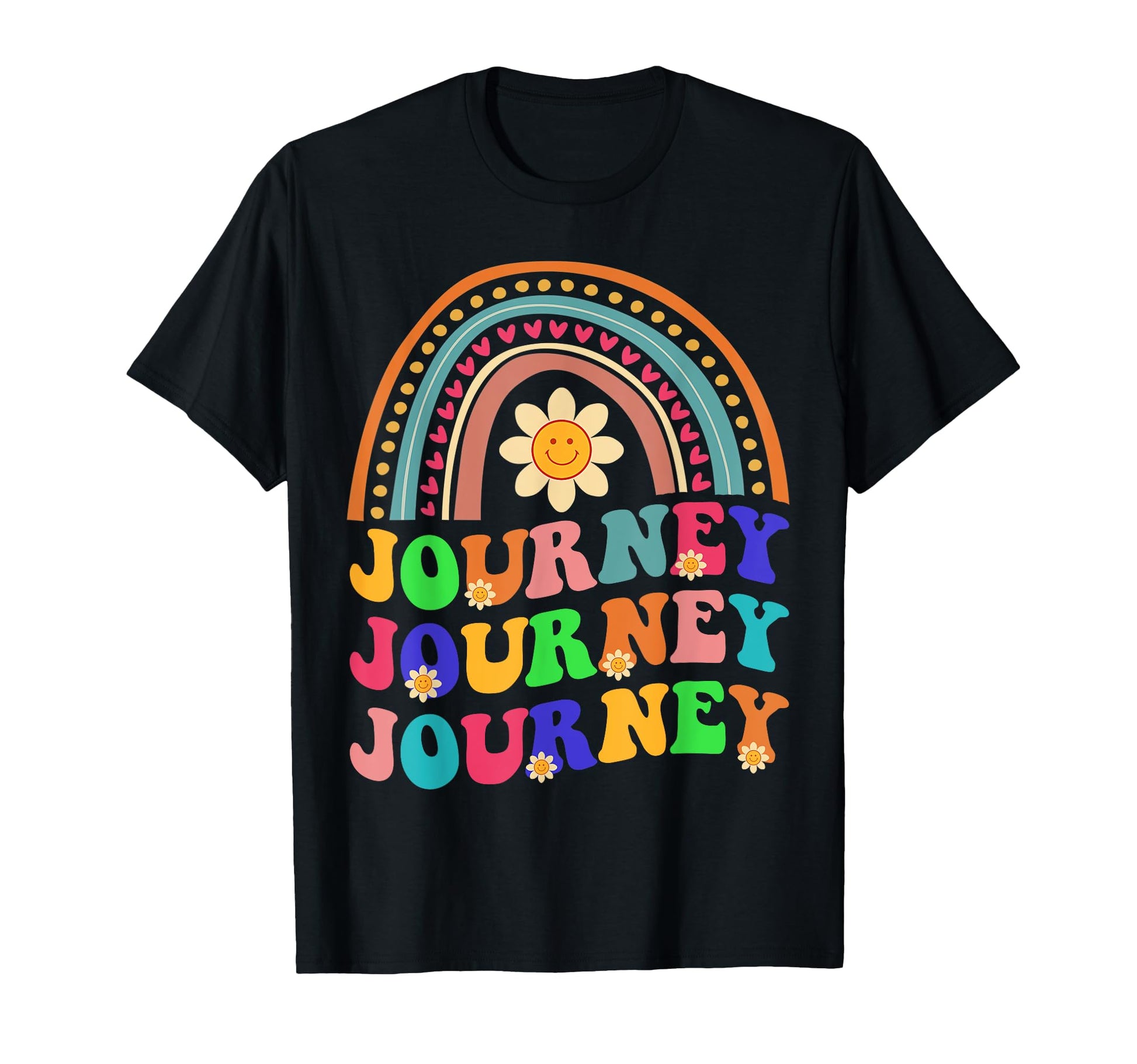Journey Rainbow Personalized Name T-Shirt - Custom Art Print Men Women - T-Shirt, Sweatshirt, Hoodie