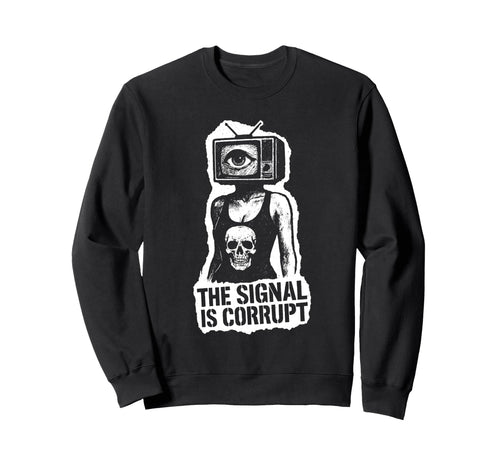 Punk Rock Skull 80S 90S Grunge Sweatshirt - Minimalist Print Men Women - T-Shirt, Sweatshirt, Hoodie