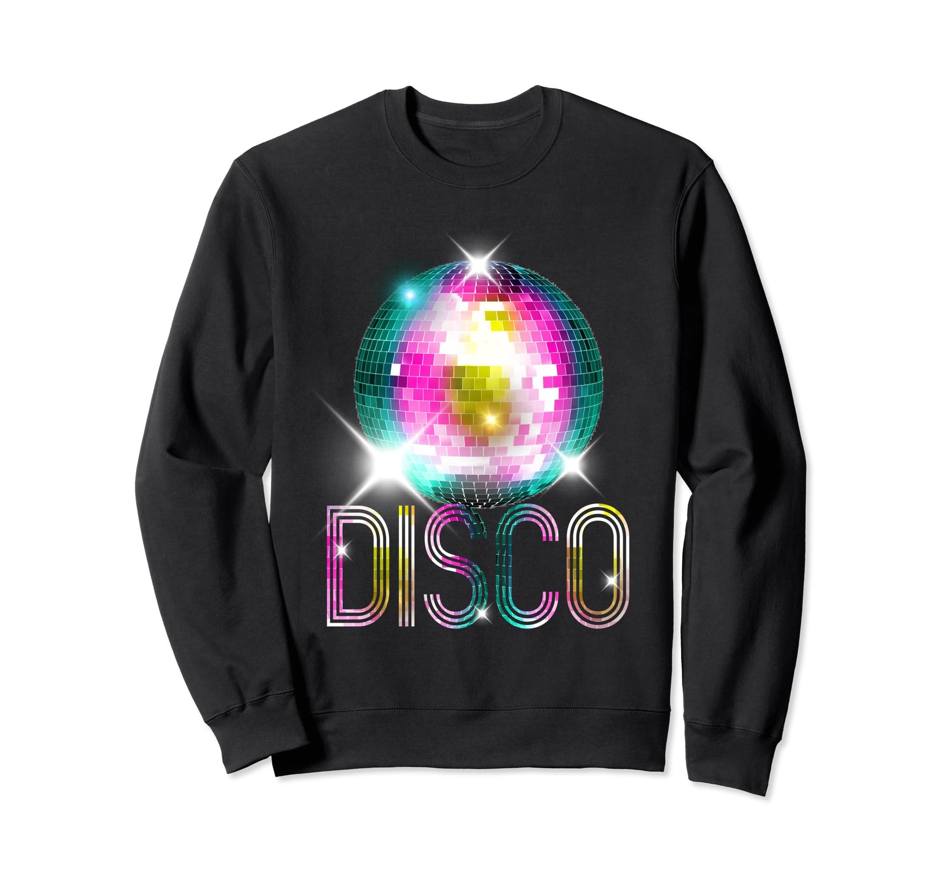 Disco Ball Dancing Sweatshirt - Minimalist Print for Adults - T-Shirt, Sweatshirt, Hoodie