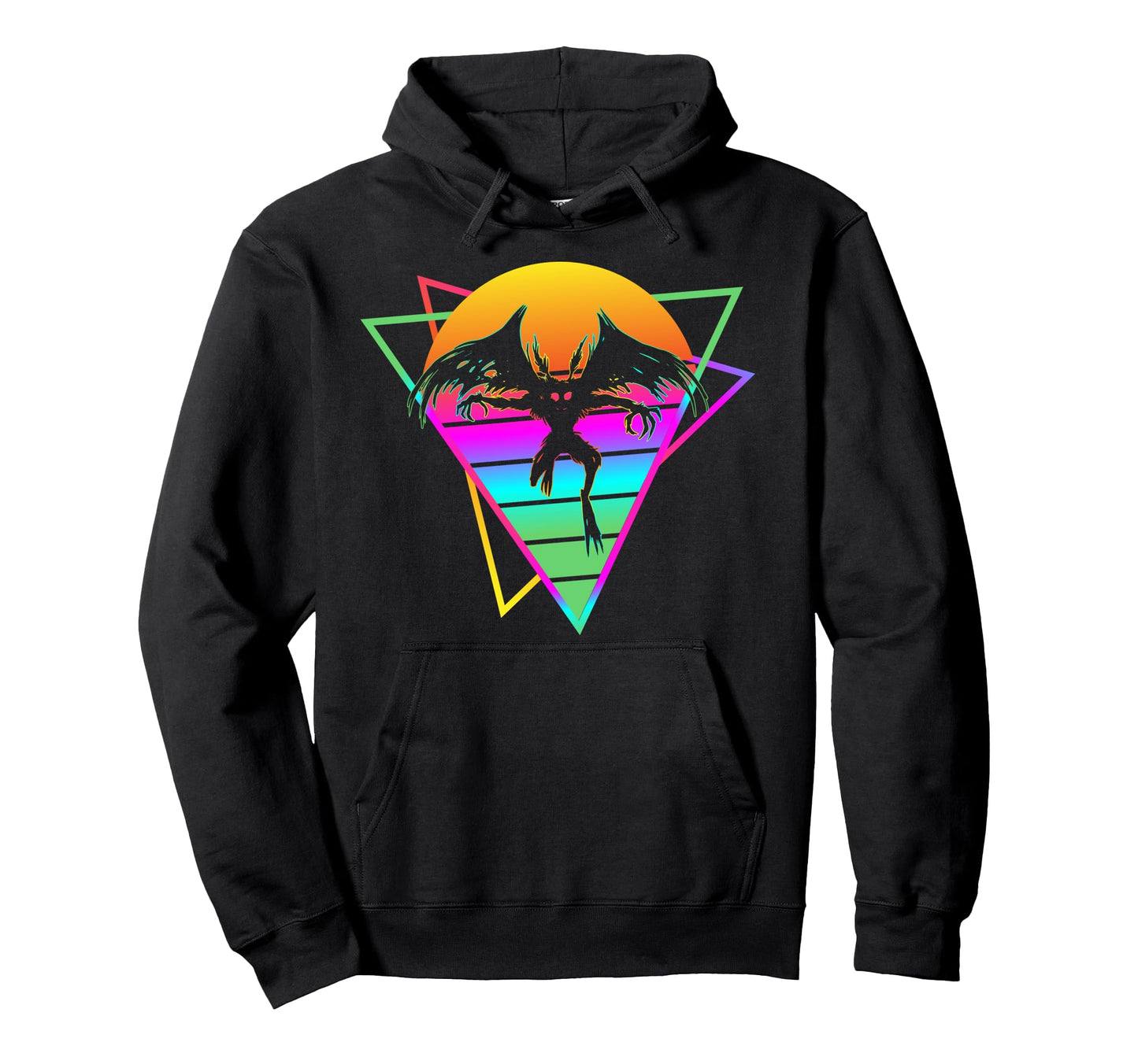 Vaporwave Aesthetic Mothman Hoodie - Unique Graphic Men Women - T-Shirt, Sweatshirt, Hoodie