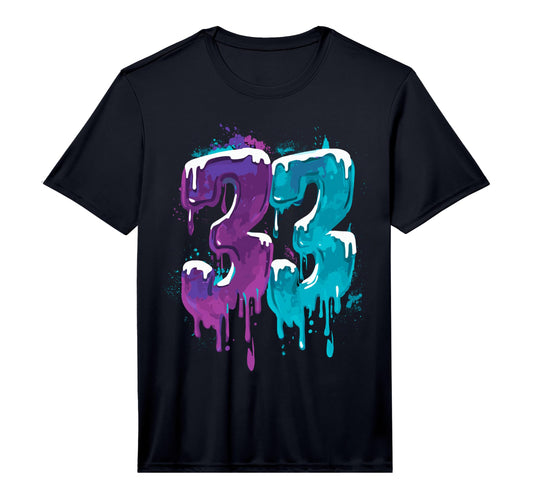 Baseball 33 Number Performance T-Shirt - Fun Novelty Design Unisex - T-Shirt, Sweatshirt, Hoodie