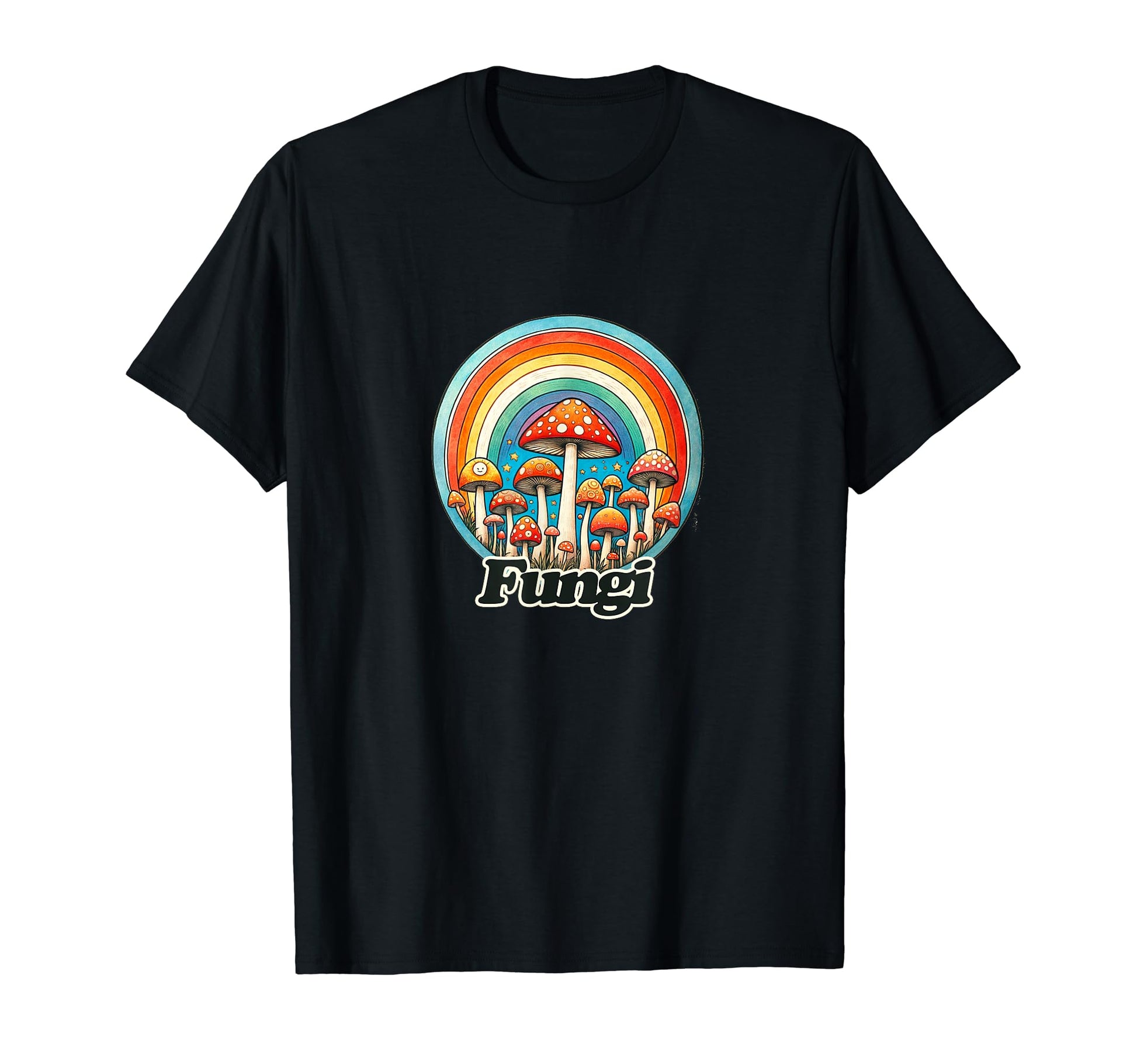 Fungi Fun Mushrooms Are Rainbow T-Shirt - Fun Novelty Design Unisex - T-Shirt, Sweatshirt, Hoodie