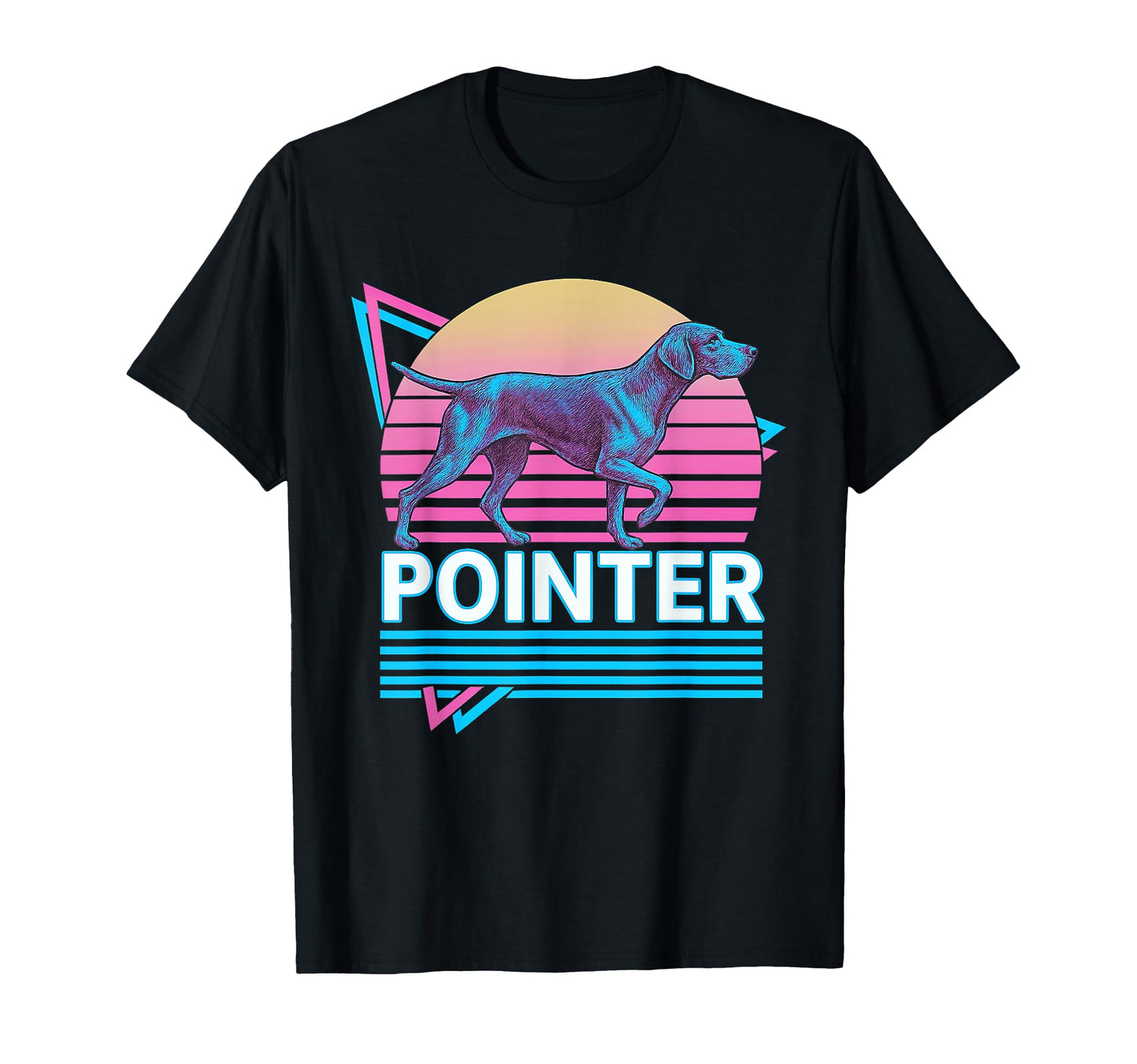 German Shorthaired Pointer Synthwave T-Shirt - Unique Graphic for Adults - T-Shirt, Sweatshirt, Hoodie