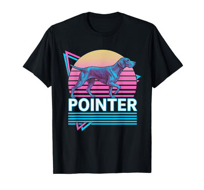 German Shorthaired Pointer Synthwave T-Shirt - Unique Graphic for Adults - T-Shirt, Sweatshirt, Hoodie
