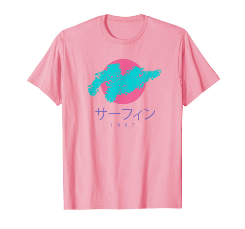 Japanese 80S Surfing Vaporwave T-Shirt - Novelty Apparel Men Women - T-Shirt, Sweatshirt, Hoodie