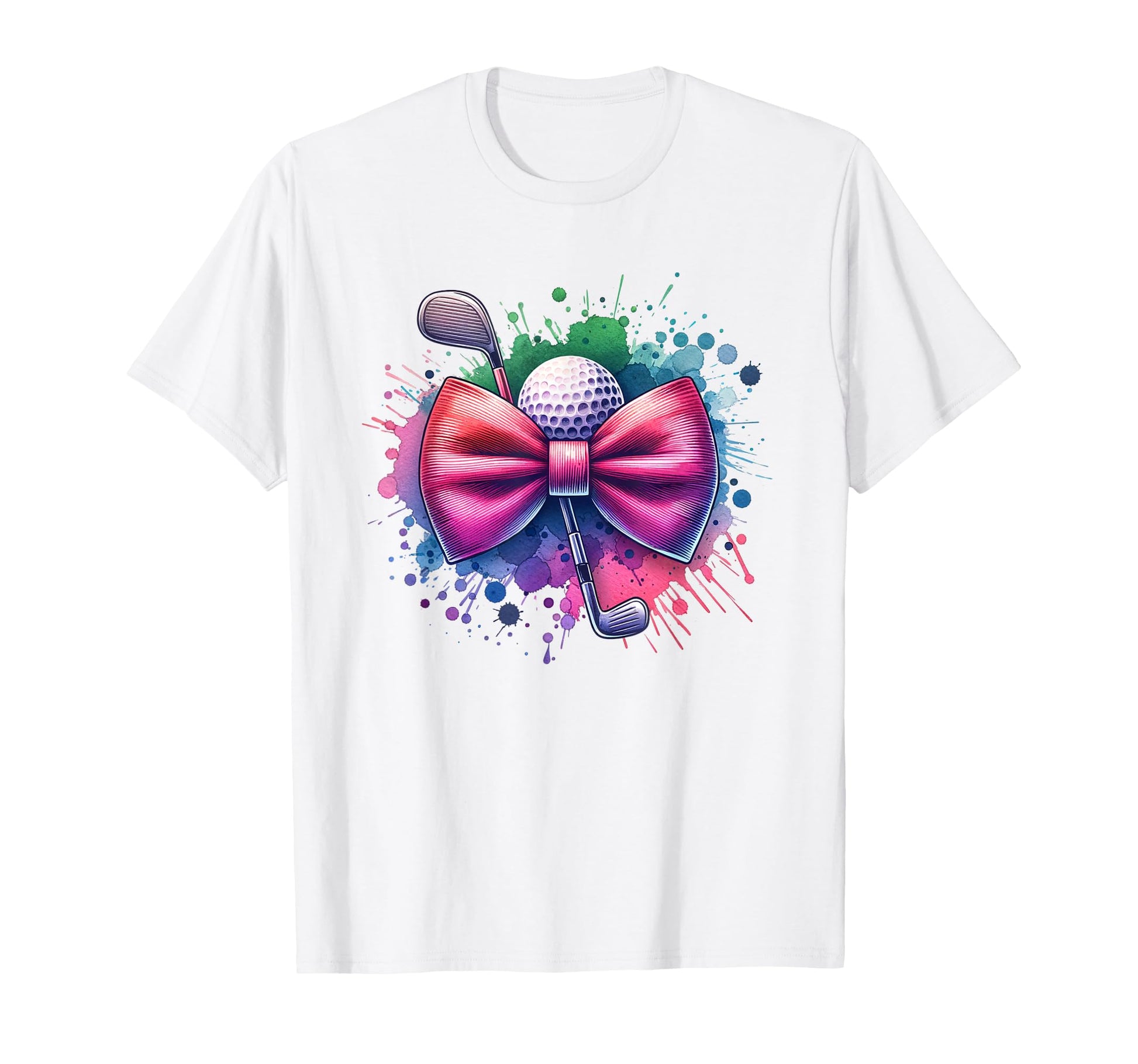 Golf Coquette Bow Drip Golf Ball Mom T-Shirt - Streetwear Style Men Women - T-Shirt, Sweatshirt, Hoodie