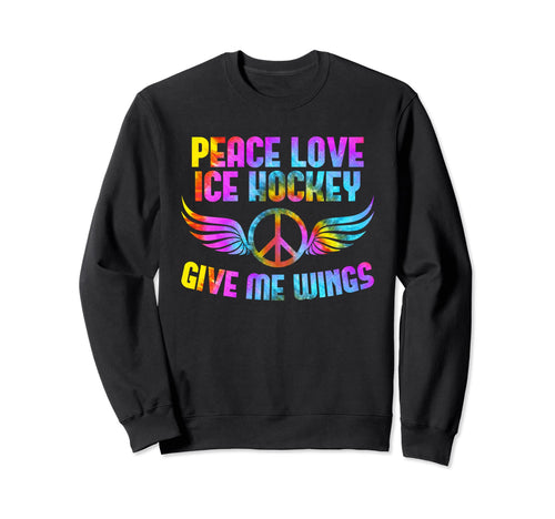 Ice Hockey Player Peace Sign Peace Sweatshirt - Custom Art Print Unisex - T-Shirt, Sweatshirt, Hoodie