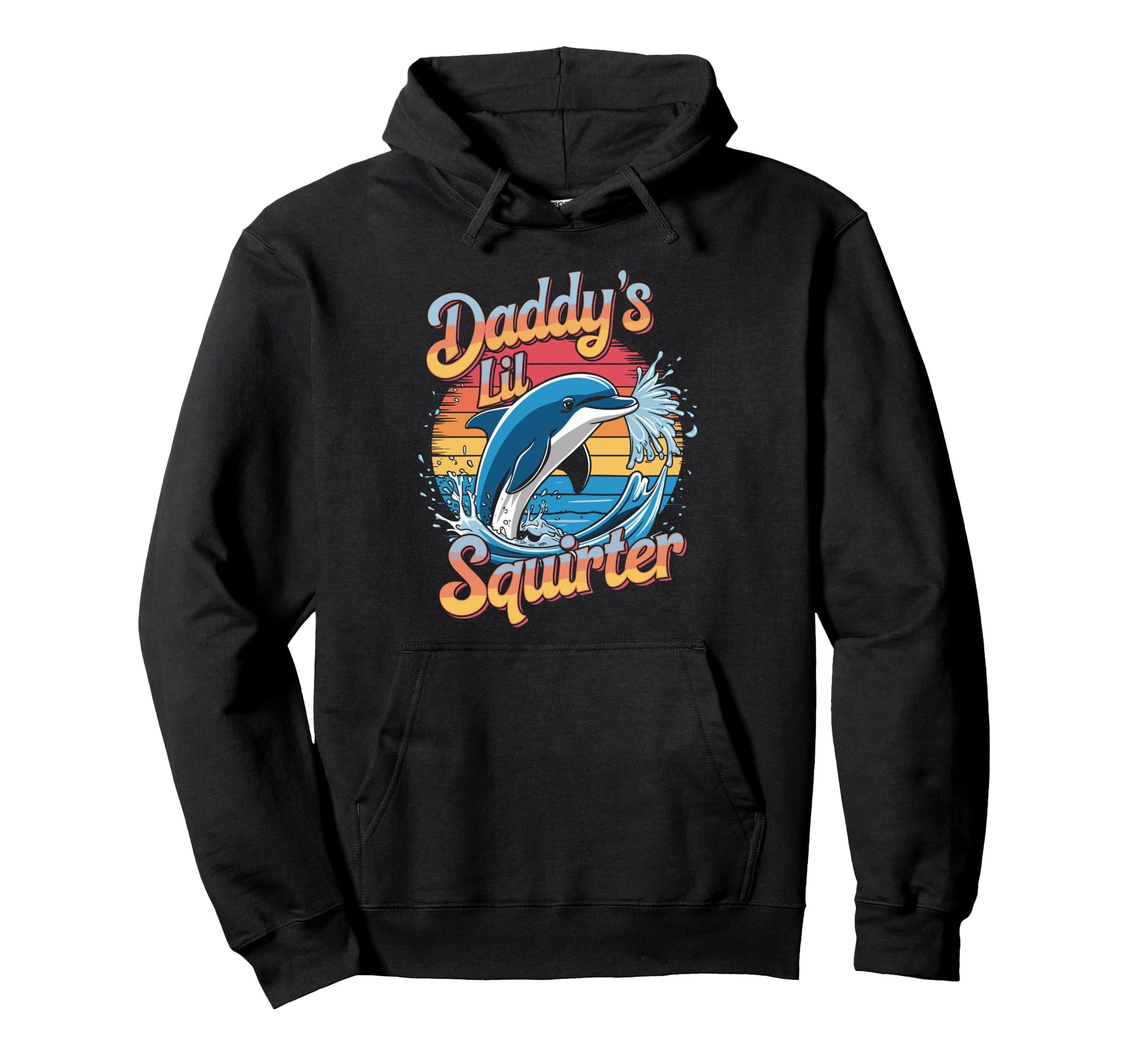 Funny Whale Rainbow Hoodie - Graphic Print for Adults - T-Shirt, Sweatshirt, Hoodie