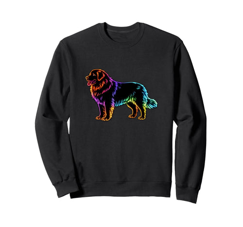 Rainbow Leonberger Dog Sweatshirt - Trendy Graphic Men Women - T-Shirt, Sweatshirt, Hoodie