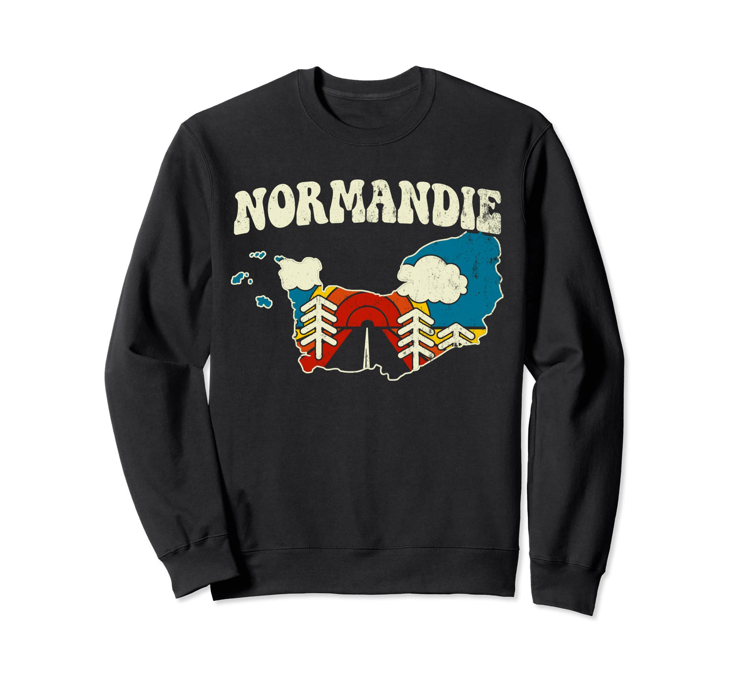 Normandie France French Region Sweatshirt - Fun Novelty Design for Adults - T-Shirt, Sweatshirt, Hoodie
