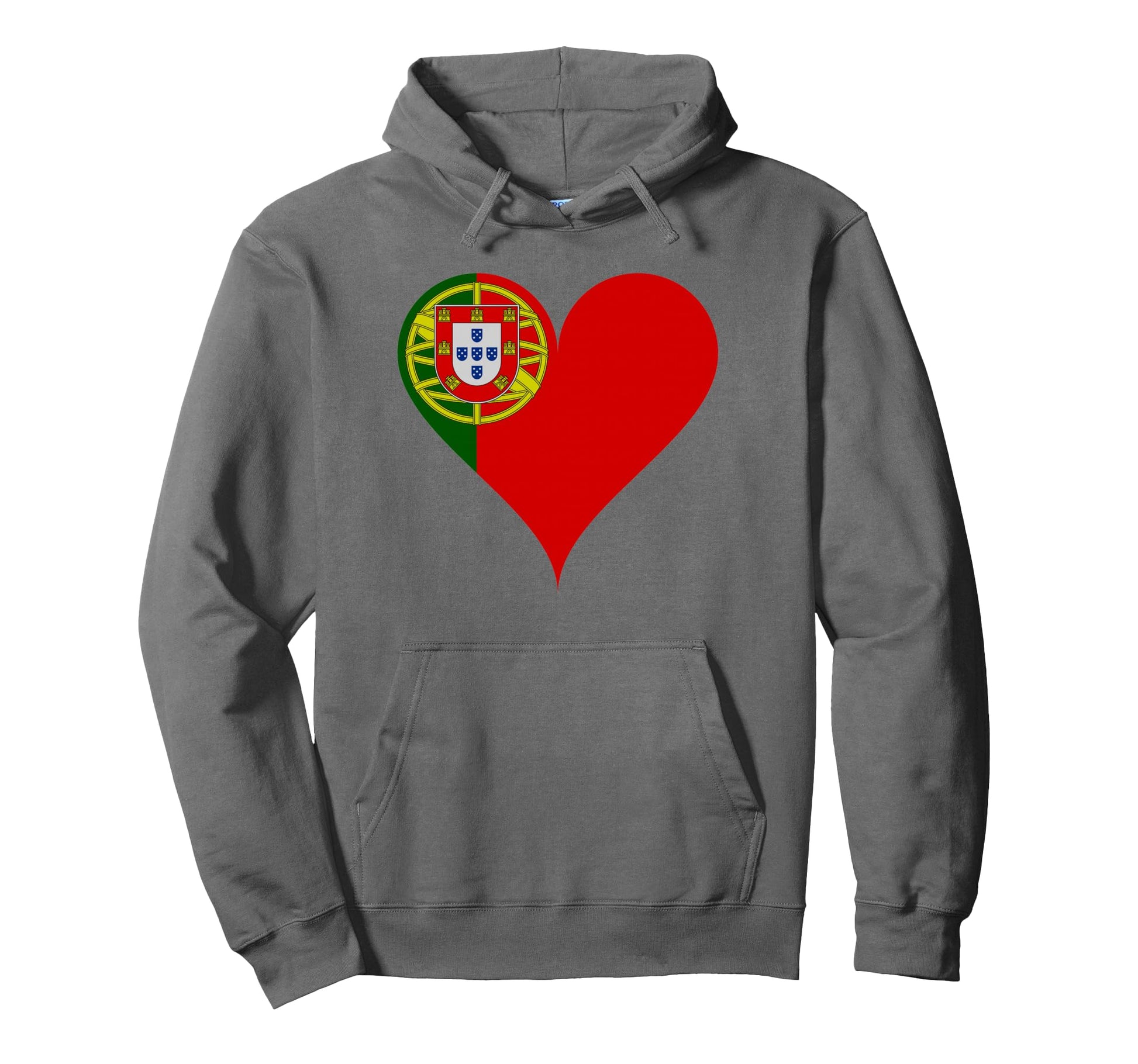 Sempre Portugal Heart Mom Country Pride Hoodie - Minimalist Print Unisex - T-Shirt, Sweatshirt, Hoodie