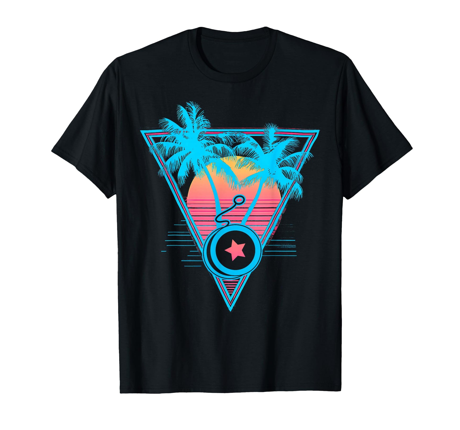Yoyo Toy Vaporwave Aesthetic Sunset T-Shirt - Graphic Print for Adults - T-Shirt, Sweatshirt, Hoodie