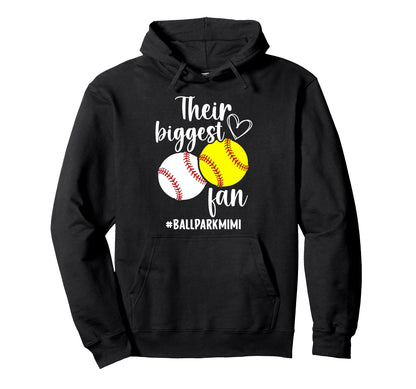 Biggest Fan Ballpark Mimi Hoodie - Casual Everyday Wear for Adults - T-Shirt, Sweatshirt, Hoodie
