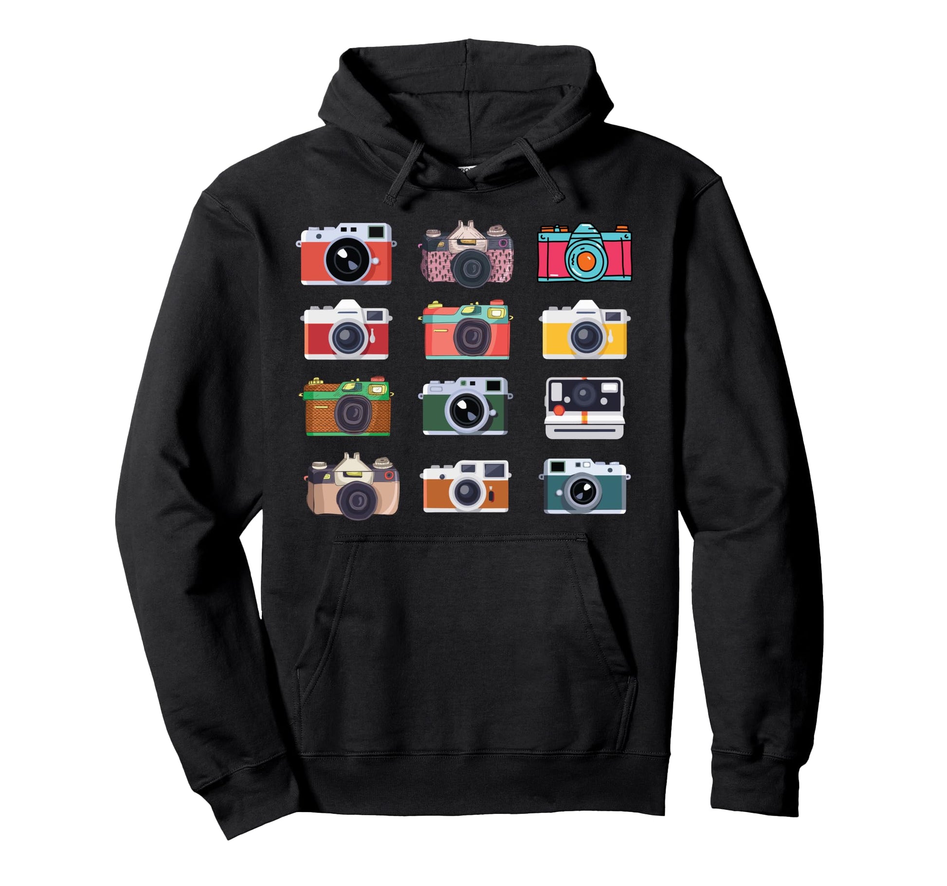 Camera Tourism Equipment Globe Hoodie - Aesthetic Graphic Men Women - T-Shirt, Sweatshirt, Hoodie