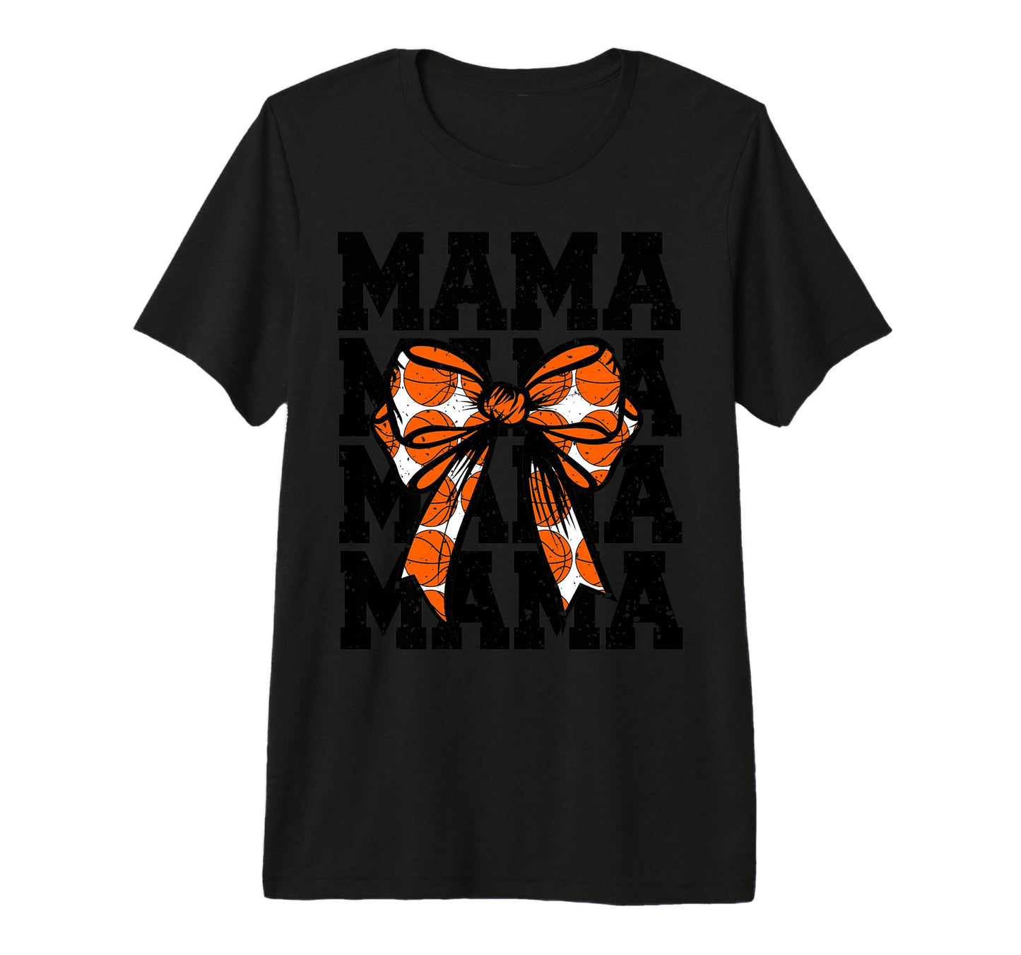 Basketball Mom Player Coquette Bow T-Shirt - Minimalist Print Men Women - T-Shirt, Sweatshirt, Hoodie