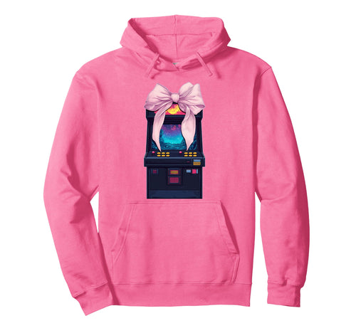 Coquette Bow Arcade Gaming Gamer Mothers Hoodie - Trendy Graphic Men Women - T-Shirt, Sweatshirt, Hoodie