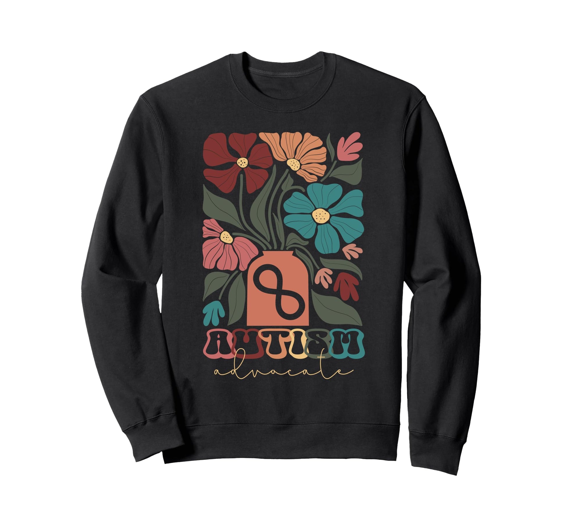 Autism Advocate Neurodiversity Boho Sweatshirt - Novelty Apparel Men Women - T-Shirt, Sweatshirt, Hoodie
