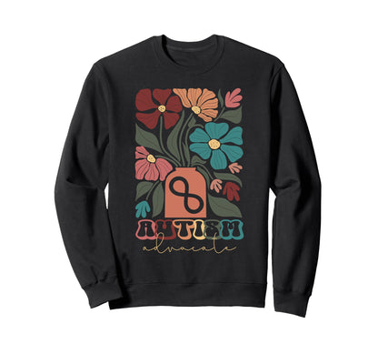 Autism Advocate Neurodiversity Boho Sweatshirt - Novelty Apparel Men Women - T-Shirt, Sweatshirt, Hoodie