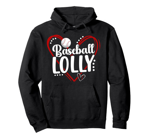 Baseball Lolly Heart Lolly Baseball Hoodie - Minimalist Print Unisex - T-Shirt, Sweatshirt, Hoodie