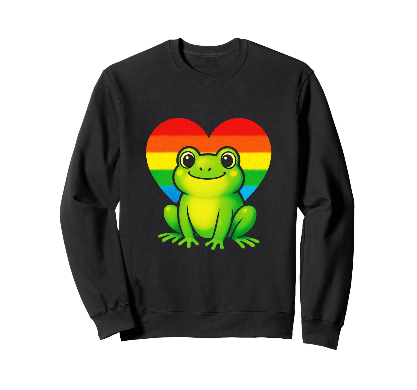 Frog Art Animal Lover Sweatshirt - Minimalist Print Men Women - T-Shirt, Sweatshirt, Hoodie