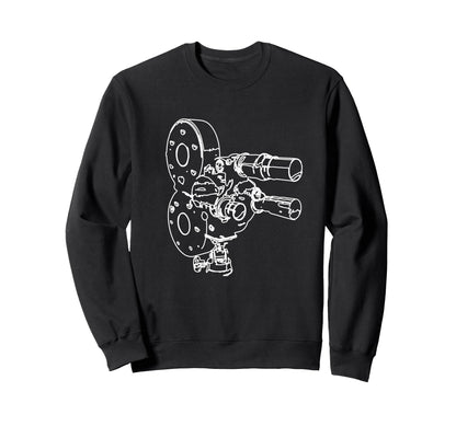 Film Camera Video Camera Sweatshirt - Fun Novelty Design for Adults - T-Shirt, Sweatshirt, Hoodie