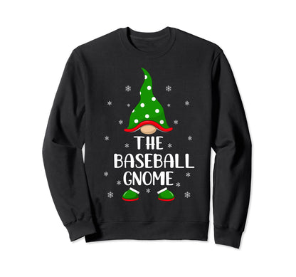 Matching Family Group Baseball Gnome Sweatshirt - Trendy Graphic for Adults - T-Shirt, Sweatshirt, Hoodie
