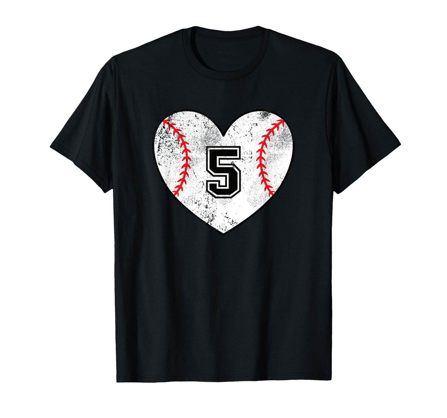 Baseball Heart Player 5 Baseball Jersey 5 T-Shirt - Streetwear Style Unisex - T-Shirt, Sweatshirt, Hoodie