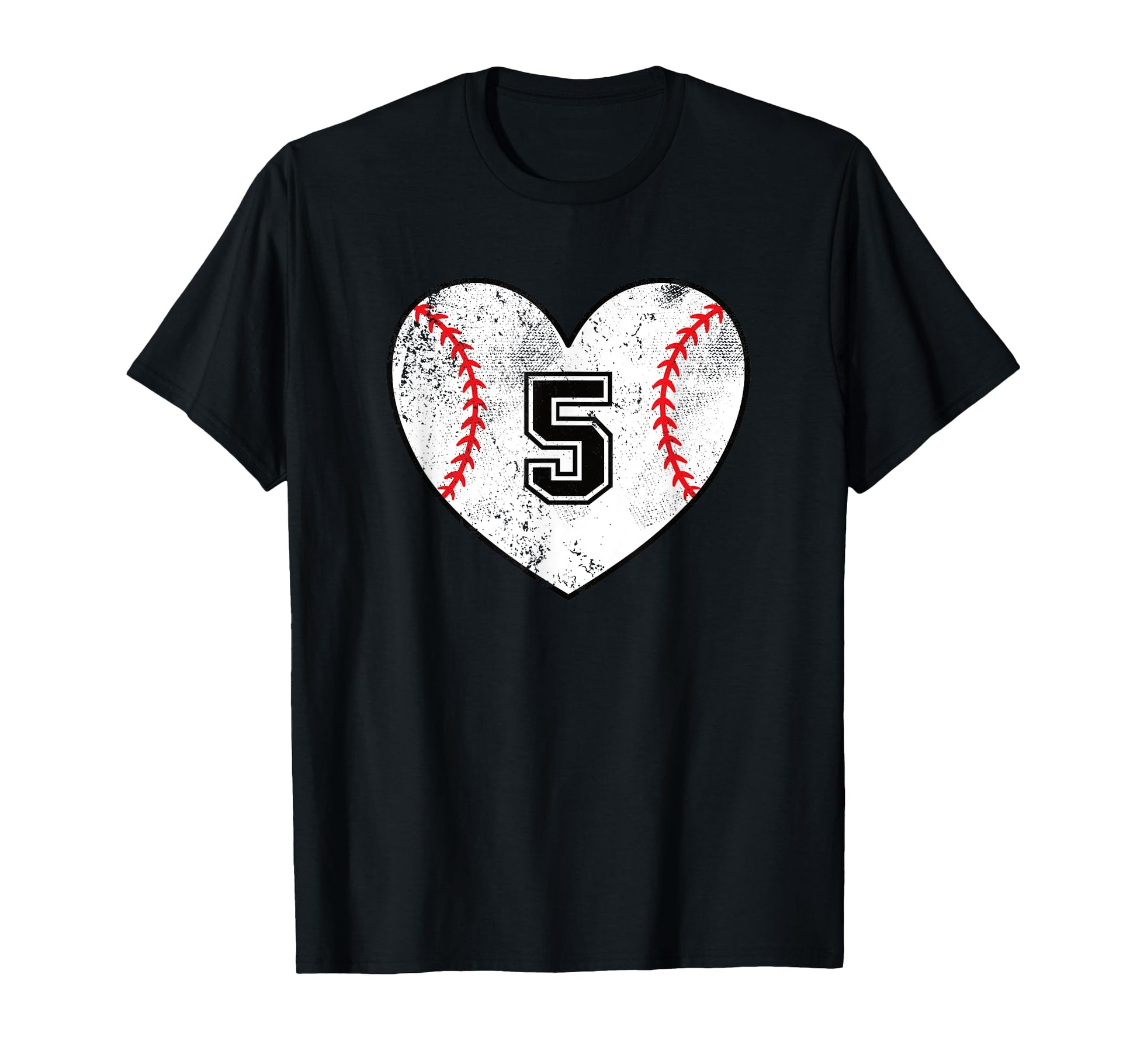 Baseball Heart Player 5 Baseball Jersey 5 T-Shirt - Streetwear Style Unisex - T-Shirt, Sweatshirt, Hoodie