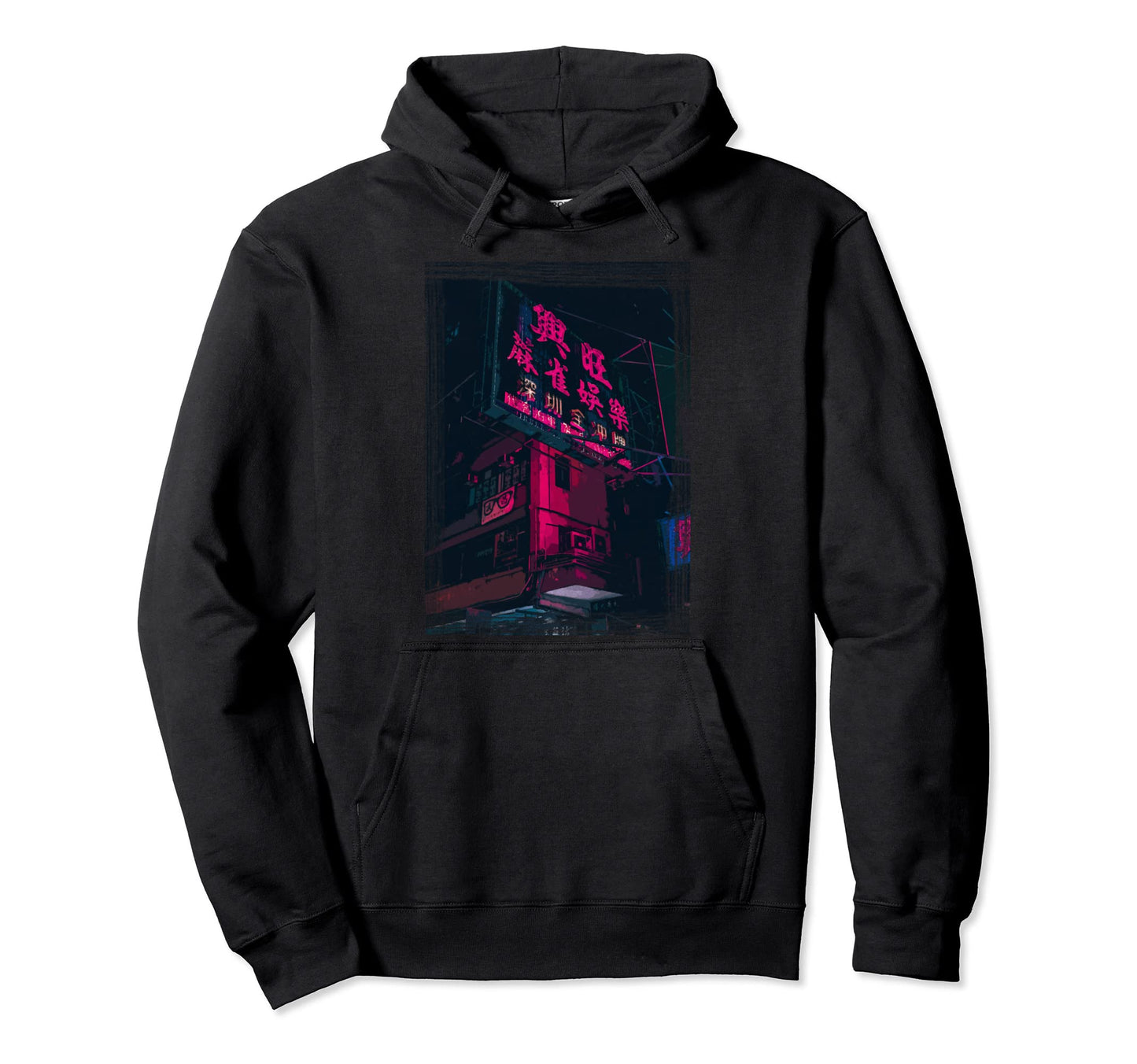 Japanese Tokyo Vaporwave Grunge Art Hoodie - Custom Art Print Men Women - T-Shirt, Sweatshirt, Hoodie