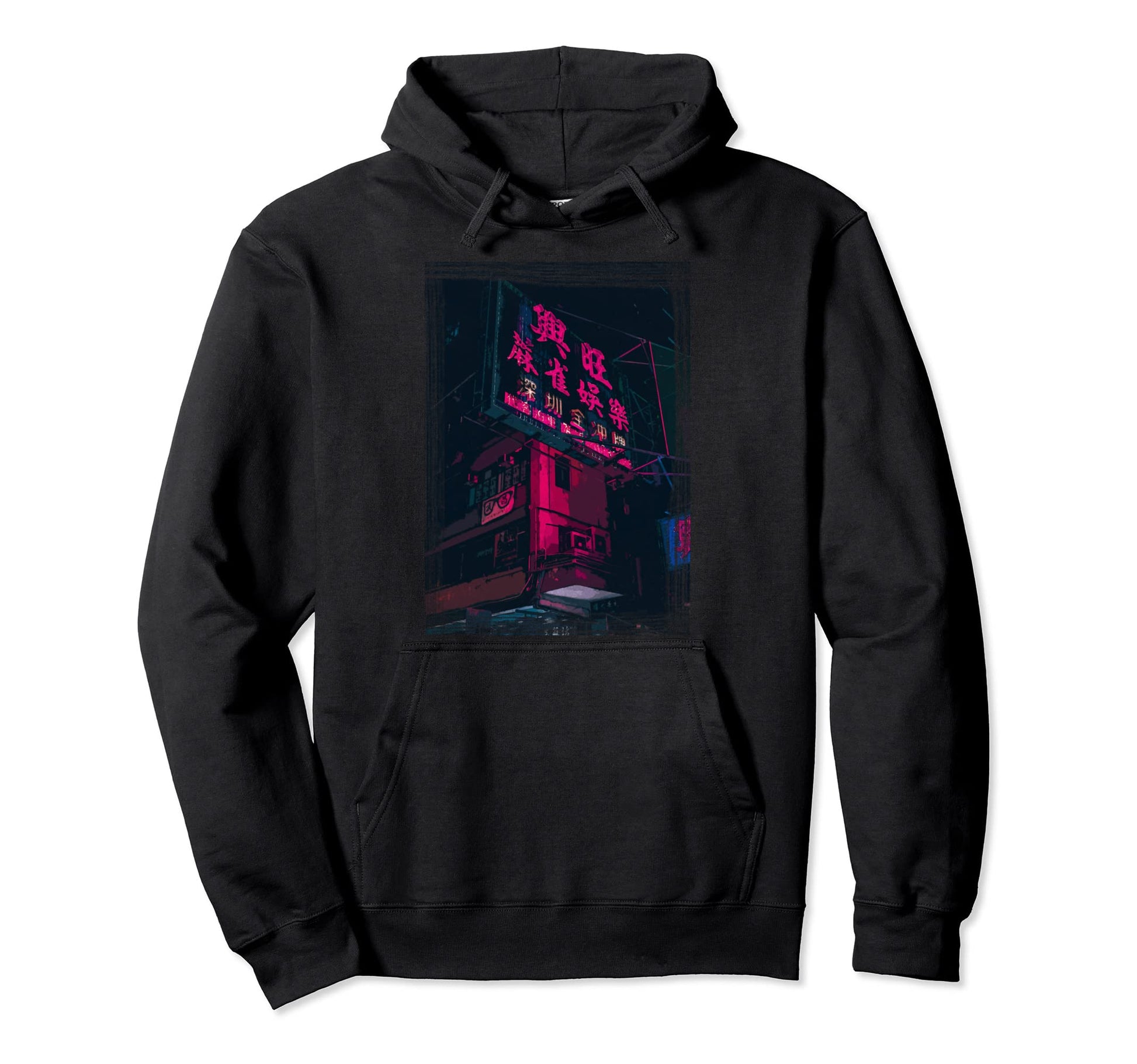 Japanese Tokyo Vaporwave Grunge Art Hoodie - Custom Art Print Men Women - T-Shirt, Sweatshirt, Hoodie
