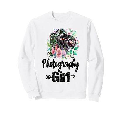 Womens Funny Photographer Camera Sweatshirt - Trendy Graphic Men Women - T-Shirt, Sweatshirt, Hoodie